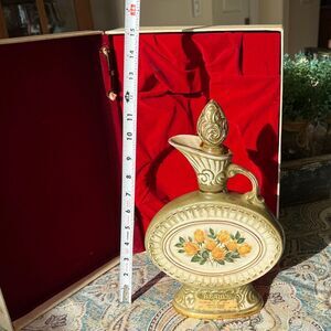 Beam’s 150th Anniversary Vintage Baroque Floral Ceramic Decanter Empty
